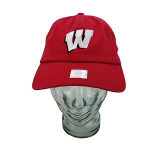 ✅Wisconsin Badgers Hat Red NCAA College Sports Dad Cap Captivating Headgear OSFA